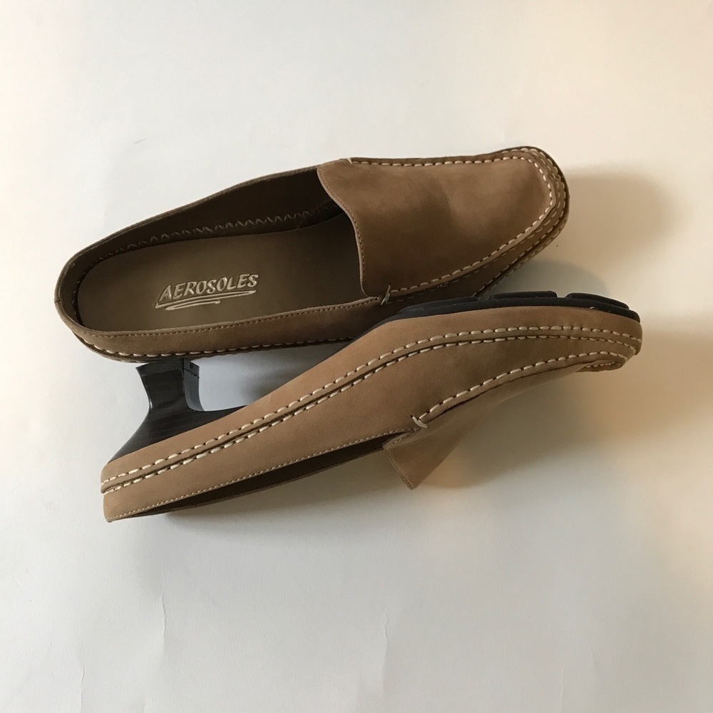 Aerosoles Two Stitchy slip-on suede kitten heels - Picture 7 of 8